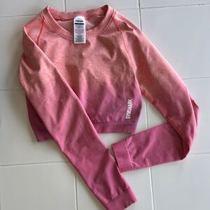 Gymshark Pink Ombre Crop Top